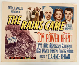 The Rains Came vintage movie poster - £78.69 GBP