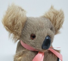 6.5&quot; Vintage Tan Real Hair / Fur Australian Koala Bear Handmade Plush Souvenir - £26.03 GBP
