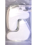 Jaw Pad Covers White 1 1/8”By Schutt #144005290- 1 Pair J006-BRAND NEW-S... - $87.88