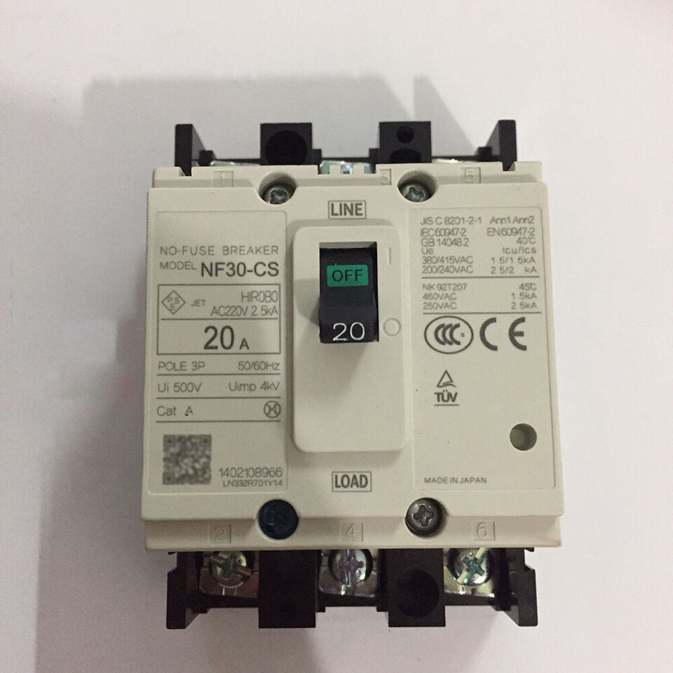For Mitsubishi NF30-CS 3P 5A 10A 15A 20A 30A Molded Case Circuit Breaker - $44.25