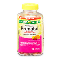 Spring Valley Prenatal Adult Gummies Value Size 190 Gummies - £29.48 GBP