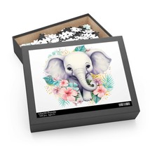 Personalised/Non-Personalised Puzzle, Elephant, awd-254, (120, 252, 500-Piece) - £19.94 GBP+