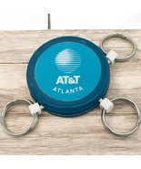 Vtg AT&amp;T Atlanta Advertising Key Rings Blue Fob Remove 3 Rings 1-3/4” - $21.87