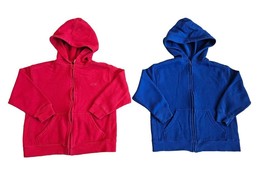 Lot of 2 Champion C9 Athletic Hooded Sweat Jackets Boys Size XS (5/6) Red &amp; Blue - £4.64 GBP