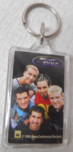 N&#39;Sync Keychain Group Photo Picture 1998 Double-Sided Timberlake 3 1/2T x 1 3/8W - £10.59 GBP