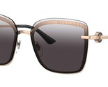 BVLGARI Sunglasses BV6151B 20148G Pink Gold Frame W/ Grey Gradient Lens - $257.39