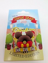 Disney Donut Shop 2018 January Mickey Mouse Pin LE 3000 Doughnut Parks Hinged - £39.56 GBP