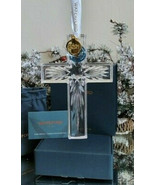 Waterford Crystal Cross Ornament Clear 2021 Annual Christmas #1059686 Gi... - £55.78 GBP