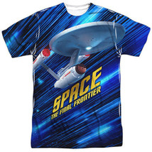 Star Trek Original Series Space The Final Frontier Sublimation T-Shirt NEW - $29.02