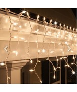 150 Clear Bulbs Twinkle Icicle Christmas Lights White Wire Outdoor and I... - $354.81 MXN