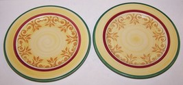 LOVELY PAIR OF VILLEROY &amp; BOCH PORTUGAL MERRY WINTER 8 1/4&quot; SALAD PLATES - $30.48