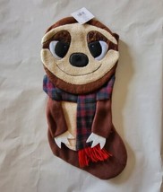 Christmas Stocking Sloth Animal Santa Claus Stuffers Gifts Hang Decoration NEW - £10.99 GBP