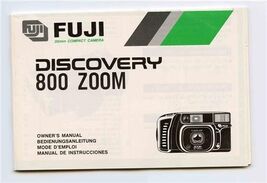 Fuji Discovery 800 Zoom Camera Instruction Manual Guide - $11.88