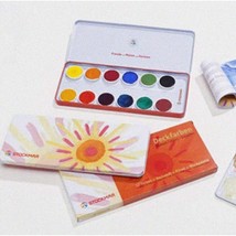 Vibrant Hues Art Kit: 2 Pan Paints, Opaque White Tube, Brus - $108.89