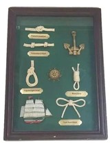 Sailor Rope Knots Nautical Wall Hanging Frame Display - £31.71 GBP