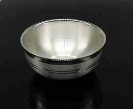 999 fine solid silver handmade bowl baby gift, pure silver vessel gift sv107 - £53.01 GBP