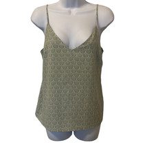 Gilli Women&#39;s Small Green Seashell Print Flowy Cami Top Blouse Tank - $11.29