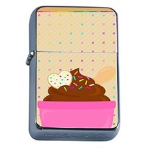 Ice Cream Flip Top Dual Torch Em2 Smoking Cigarette Silver Refillable Du... - $166.82 MXN