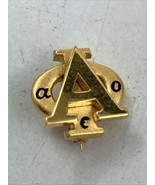Alpha Phi Sorority Member Pin Gold Plated No Personalizations On Back Tw... - $34.60