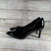 Rockport Womens Size 9.5 Total Motion Pointed Toe Pump Black Patent Leather - £19.57 GBP