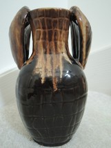 Ceramic Vase Hand Made Stoneware Pottery BOLESLAWIEC Warsaw Poland Vtg 60s - £48.84 GBP