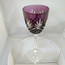 Faberge  Odessa Purple Hock Crystal Wine Glass. 8 3/8&quot; x 3&quot; - £180.29 GBP
