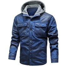 Men Winter Thick Fleece Warm Leather Jacket Coat Mens Spring Autumn Outwear Casu - £73.67 GBP