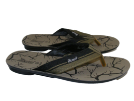 Paragon Flip Flop Sandals Shoes Thongs 6705 Black Green Men Size 11 - £15.54 GBP