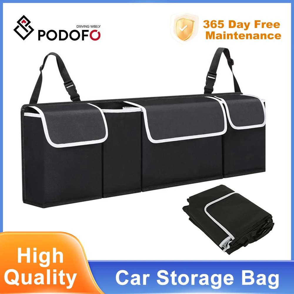 Podofo Large Car Boot Organiser Back Seat Hanger Tidy Storage Bag Pocket Hanging - $18.41