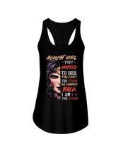 August Girl Tank Tops I Am The Storm Happy Birthday Fighter Women Black Top - £15.65 GBP