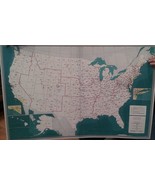 USA 3 Digit Zipcode Laminated Wall Map 2&#39;x3&#39; - £154.12 GBP