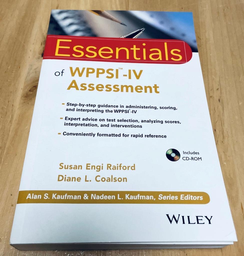 Essentials of WPPSI-IV Assessment by Susan Engi Raiford, Diane L Coalson... - $37.53