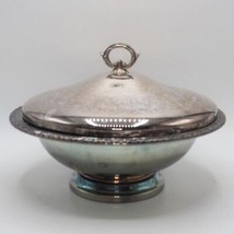 Vintage WM Ein Rogers mit Füßen Schale Silber Platte W/Deckel - $73.31