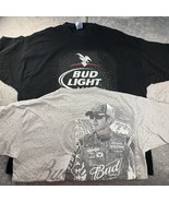 Kasey Kahne Chase 2XL T Shirt Gray And 3XL Black Bud Light Gildan NASCAR #9 - $70.88