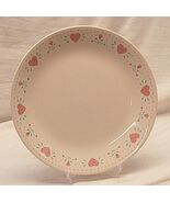 Corelle Corning Salad Plate Forever Yours Pink Hearts - $14.84