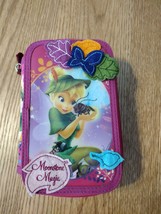 Disney Tinkerbell &amp; Friends Moonstone Magic Clutch Triple Zipper Pencil Case - £9.94 GBP