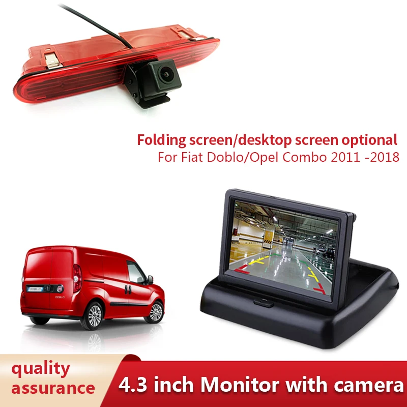 Car Waterproof Brake Light Reversing Camera Rear View Camera for Fiat Doblo Opel - £48.88 GBP+