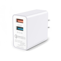 Qc3.0 Dual Usb Port Charging Adapter 2 Port Fast Charger - $22.99