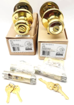 Keyed Door Knob w/SmartKey, Polished Brass - Kwikset 400T-3-6AL-RCS (2-P... - $555.02 MXN