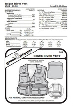 Adults' Rogue River Fishing Vest #502 Sewing Pattern (Pattern Only) gp502 - $9.00