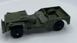 Tootsietoy Army Jeep Die Cast Metal Vintage 1950s Made in USA Toy Car - $9.49