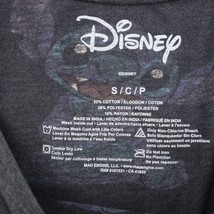 Disney Shirt Girls S Black Stitch Print Design Cap Sleeve Round Neck You... - £17.78 GBP