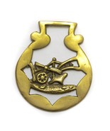 Vintage Solid Brass Horse Ornament Medallion Saddle Decoration England - £17.10 GBP