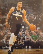 Giannis Antetokounmpo Autographed Signed 8x10 Photo with COA Milwaukee Bucks - £103.43 GBP