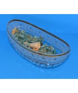 Dining/Home/Kitchen-Antique Large Glass Serving Dish Boat Shaped - €38,76 EUR