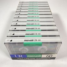 Maxell UR 60 Tape Cassette Tinted Oval Window Lot Of 12 New NOS - £33.49 GBP
