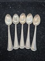 Vintage SHEFFIELD Set of 5 teaspoons silverplate: SHEFFIELD ONE pattern - $19.49 Vintage SHEFFIELD Set of 5 teaspoons silverplate: SHEFFIELD ONE pattern - $19.49