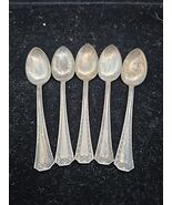 Vintage SHEFFIELD Set of 5 teaspoons silverplate: SHEFFIELD ONE pattern - $19.49