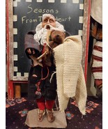 Hand-made Folk Art of Bedtime Santa 19&quot; Figure - $205.73 CAD