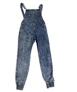 OSC Acid Wash Denim Jean Adjustable Overalls Pants Size 16 Jogger Vintage - $33.94 CAD